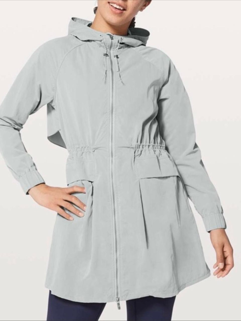 lululemon Pack & Glyde Long Jacket - Gray - Size 4